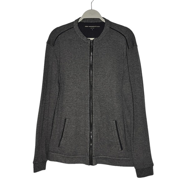 John Varvatos Other - John Varvatos Star USA Men's Full Zip Cardigan Charcoal Gray Size Large